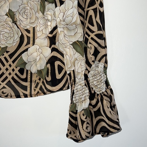 2006 Vintage Cavalli Roberto Cavalli Silk Blouse Size 44​ - Picture 5 of 8